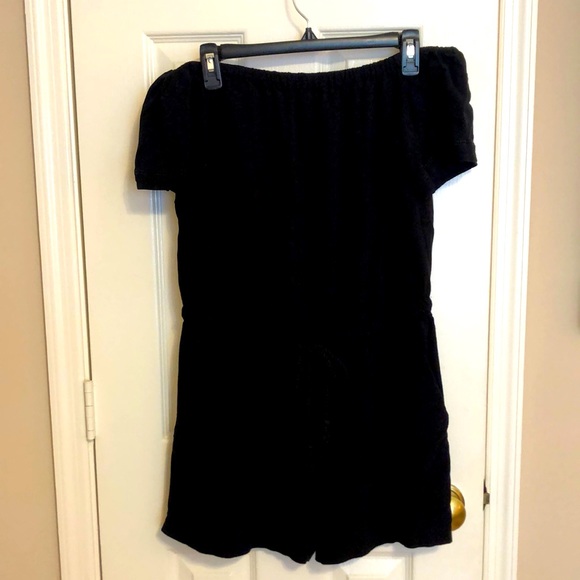 LOFT Outlet Off the Shoulder Romper - Picture 2 of 6
